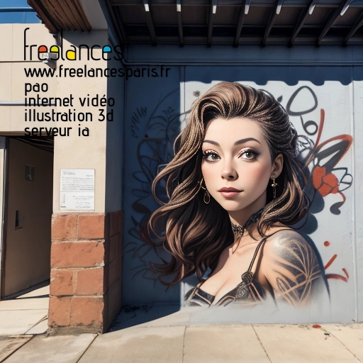 Pao mise en page internet vidéo illustration 3d serveur IA générative AI freelance paris studio de création magazines Y4Q4JY50